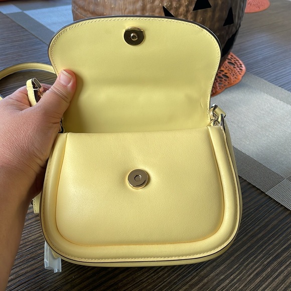 Kate Spade Butter Yellow Puffy Mini Top Handle Bag NWOT - Picture 5 of 6